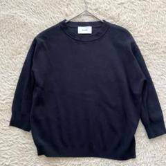 美品 CLANE BASIC COMPACT KNIT ブラック ウォッシャブル