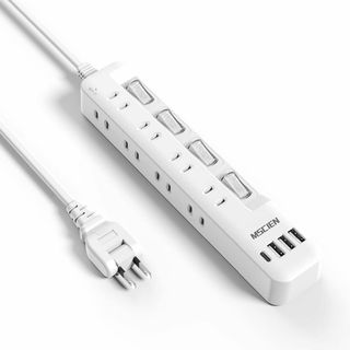 Mscien 電源タップ usb付き 8個AC口 1個usb-c 3個usb-a